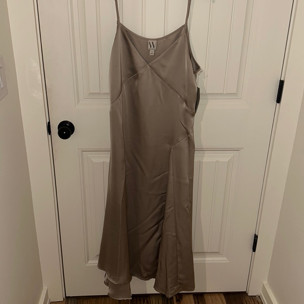 NWT Beige Silk Worthington Slip Dress